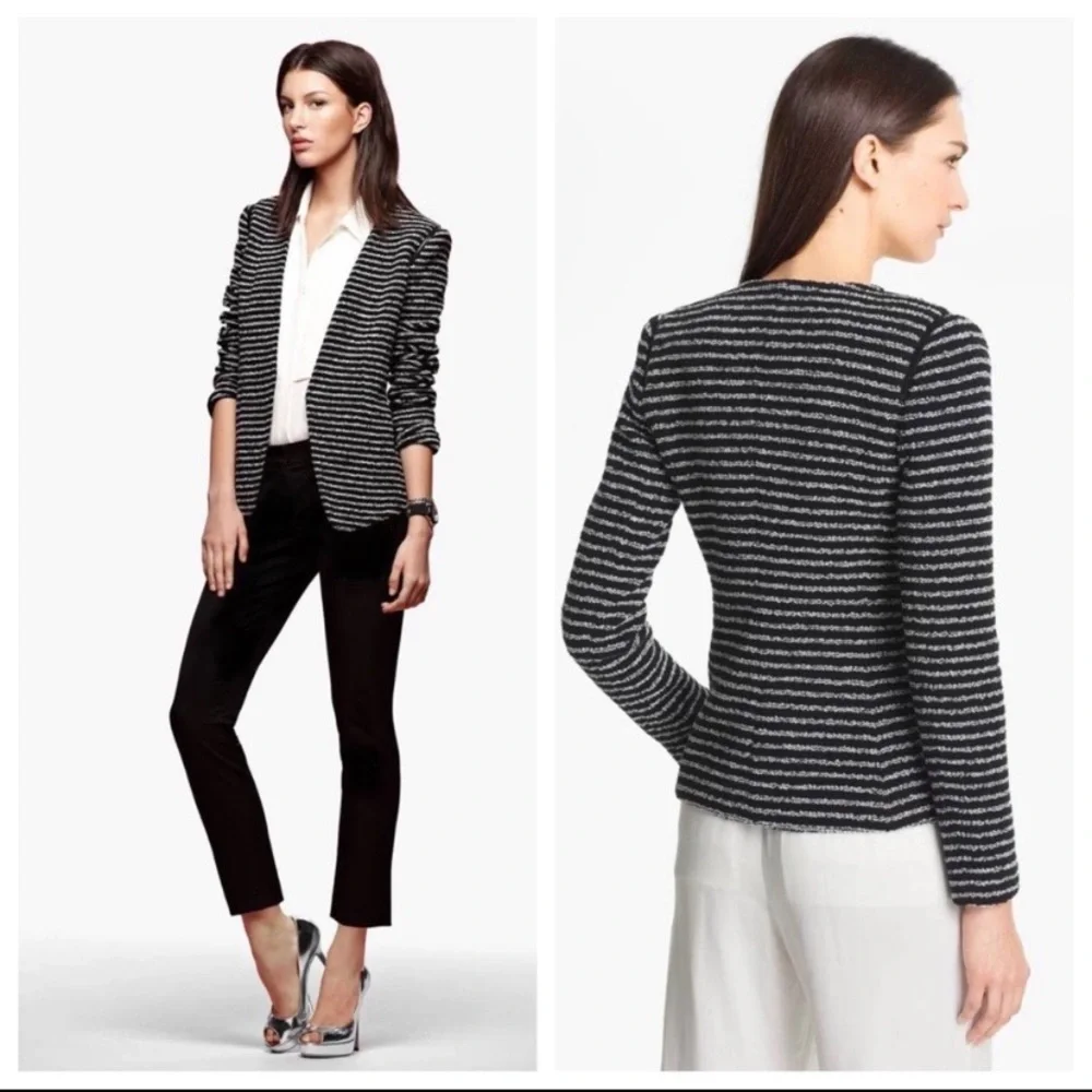Theory Blazer Tweed Striped size L - Picture 1 of 6